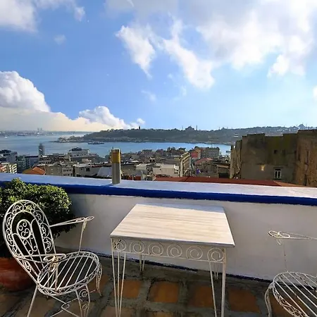 公寓式酒店 Entire With Amazing Seaview Terrace Near Galata Tower *
